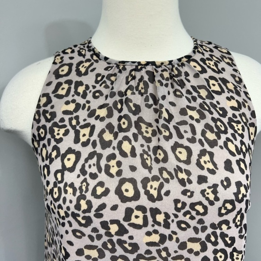 Loft Tan Ruffle Cheetah Dress - Picture 6 of 11